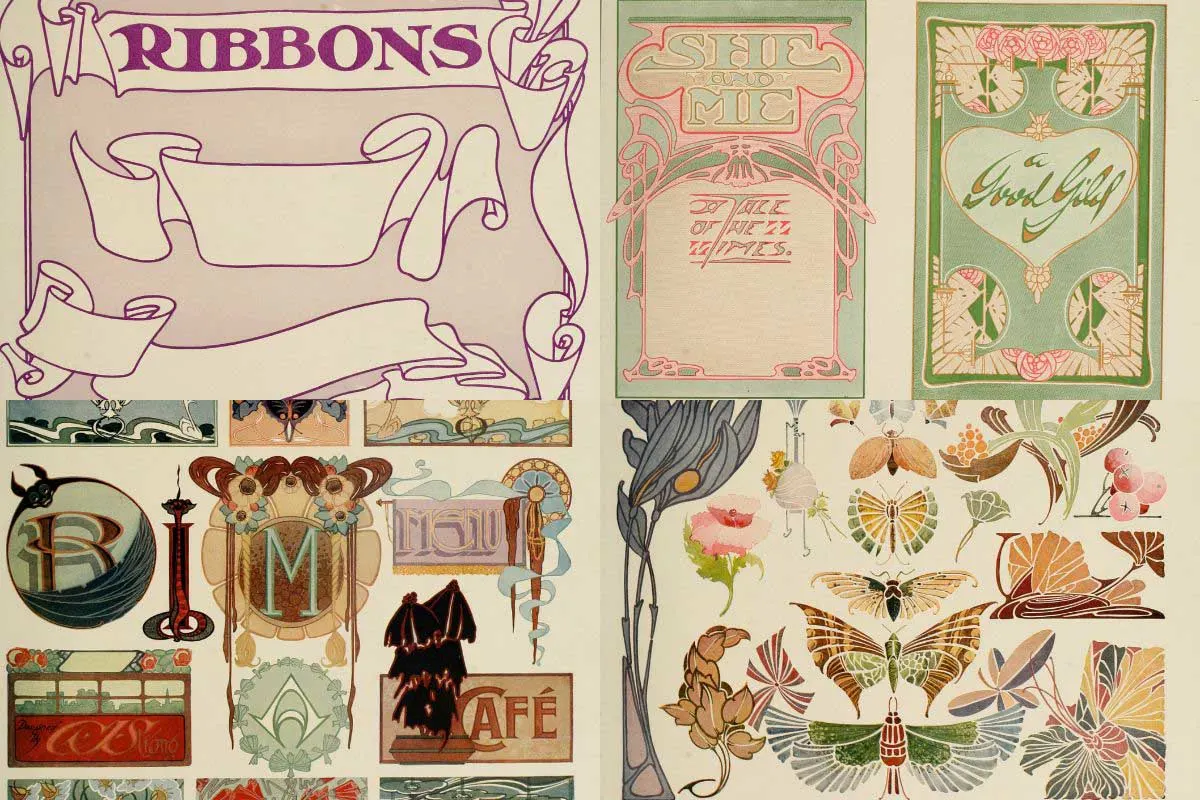 Strong's Art Nouveau Vintage Graphic Design Elements