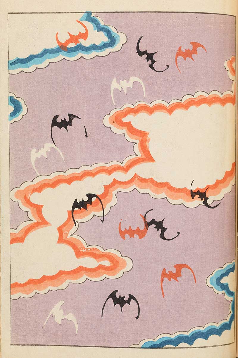 Vintage Japanese Graphic prints featuring bats