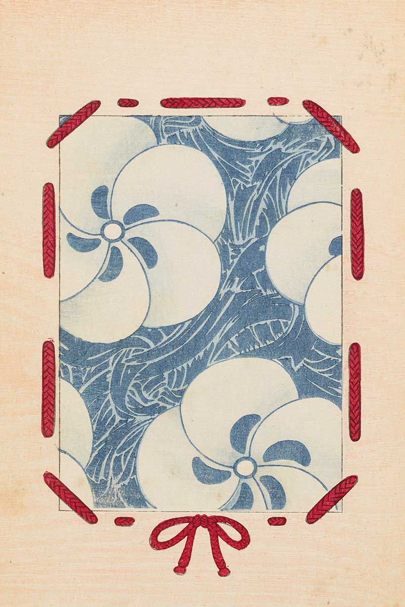 Blue blossom vintage Japanese print