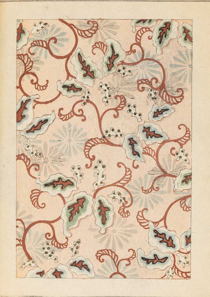 Vintage Japanese graphic print of vines