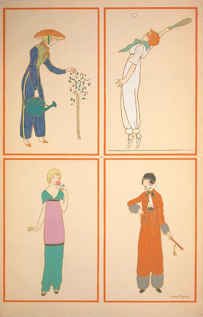 Four women in play suits Paul Poiret