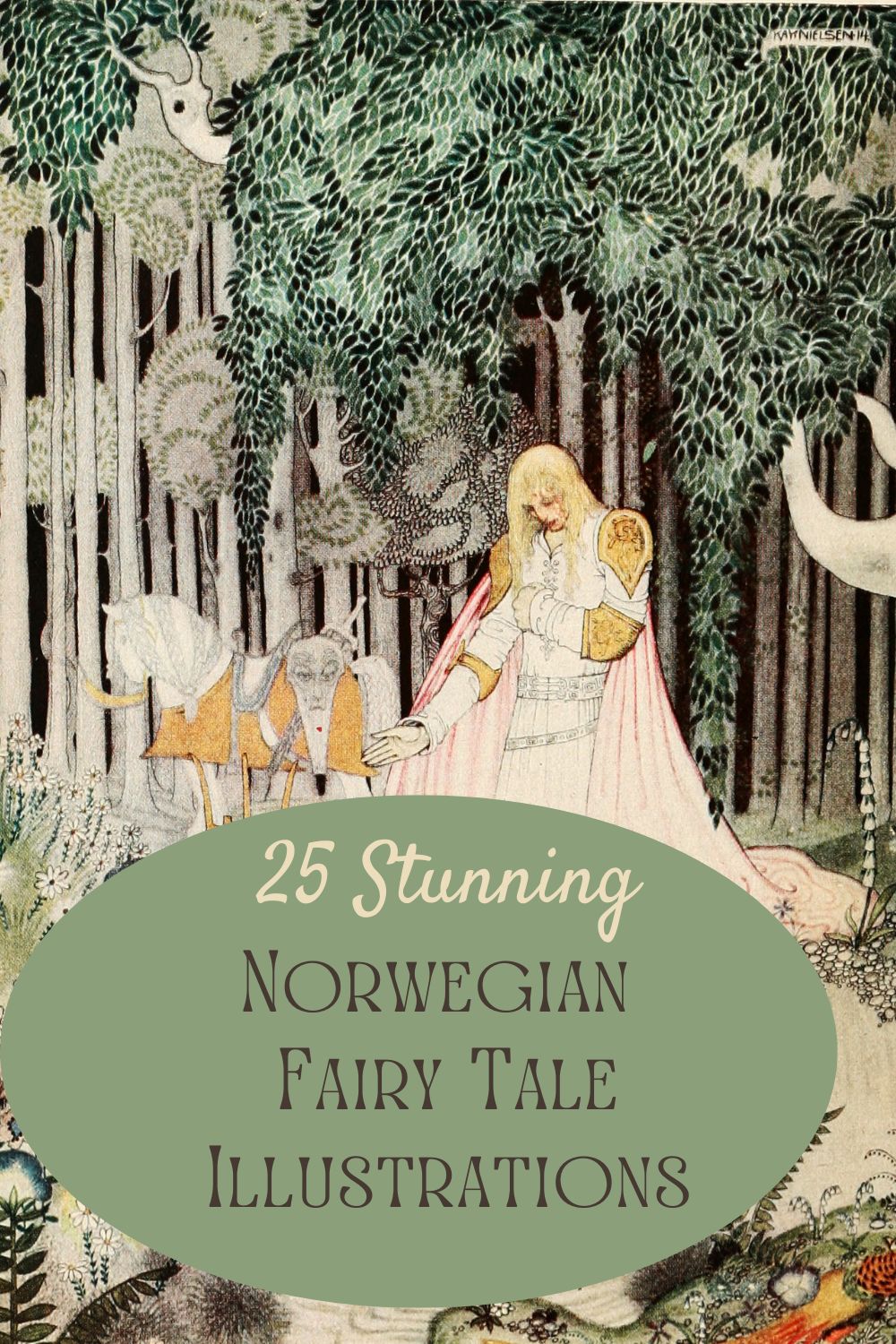 Norwegian fairy tale illustrations pins