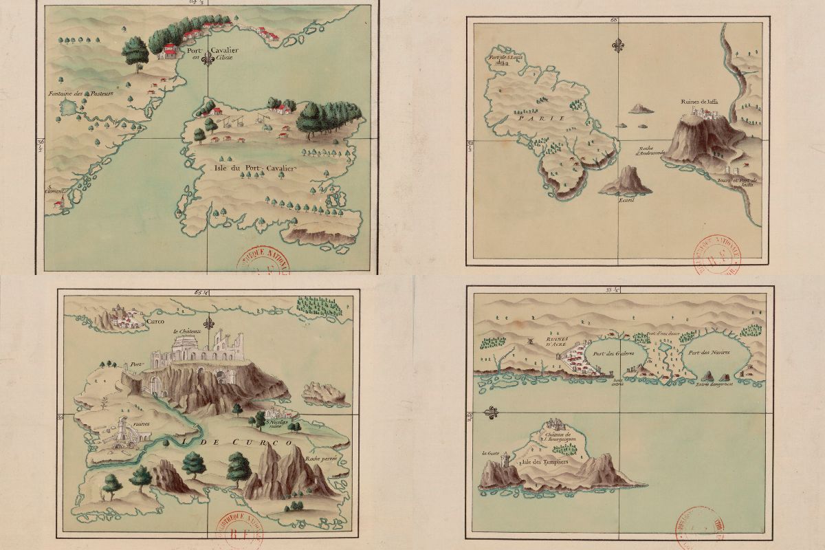 Greek island maps ft