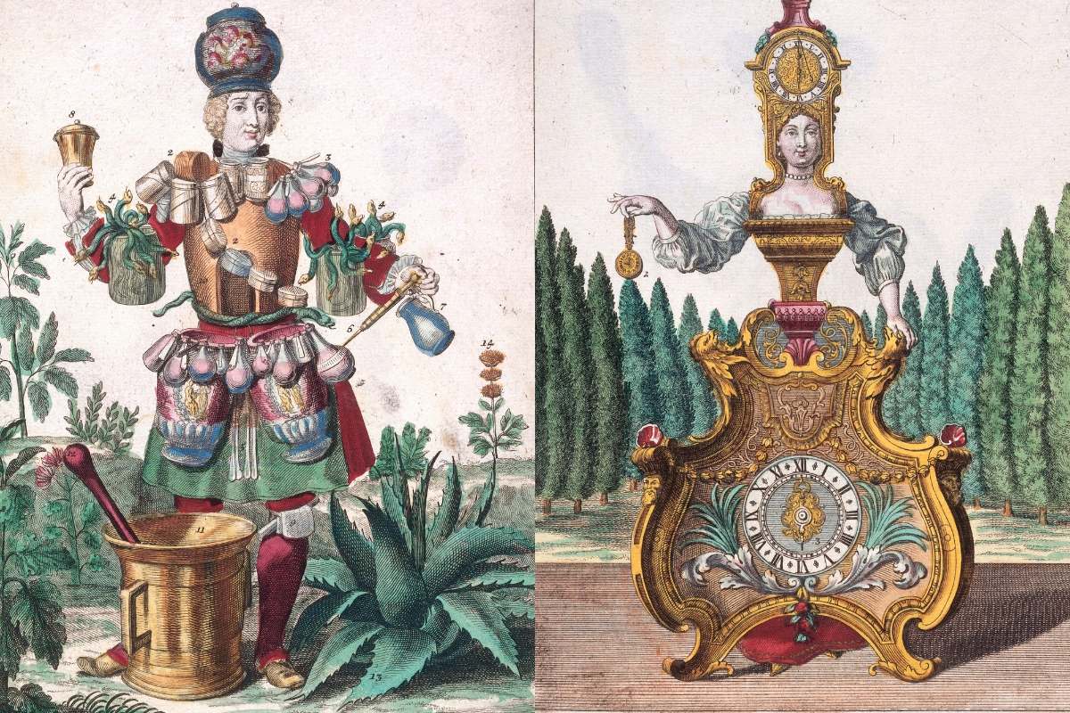 Vintage trades feature image clockmaker and apothecary