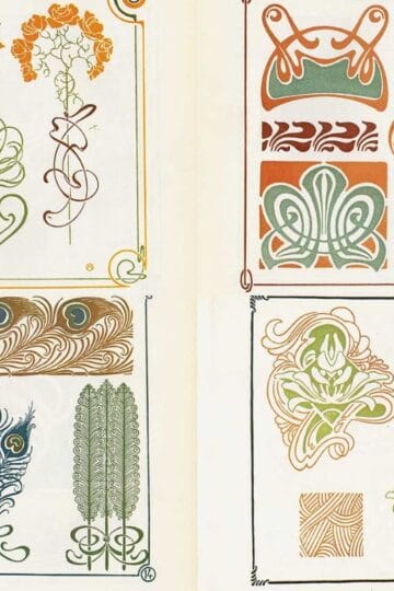 Art Nouveau patterns feature image