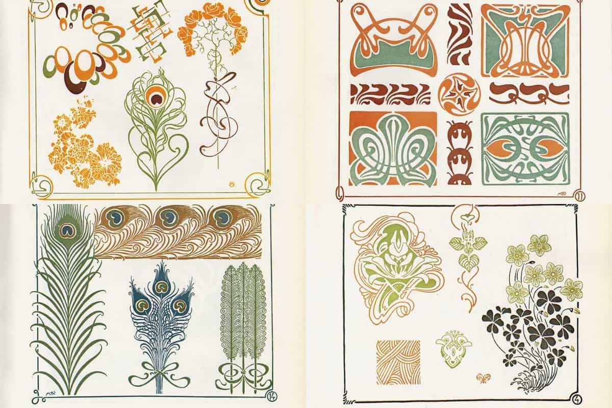 Art Nouveau patterns feature image