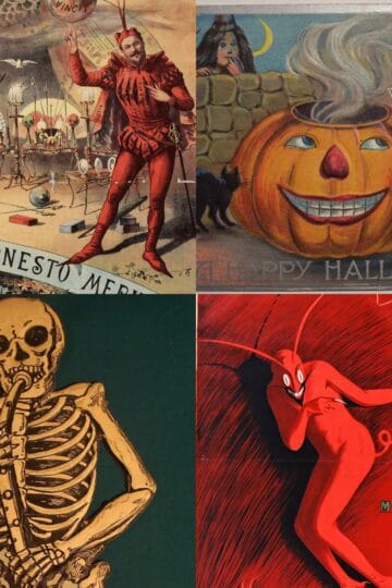 vintage Halloween Ephemera pin