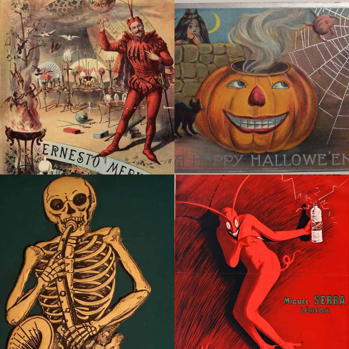 vintage Halloween Ephemera pin